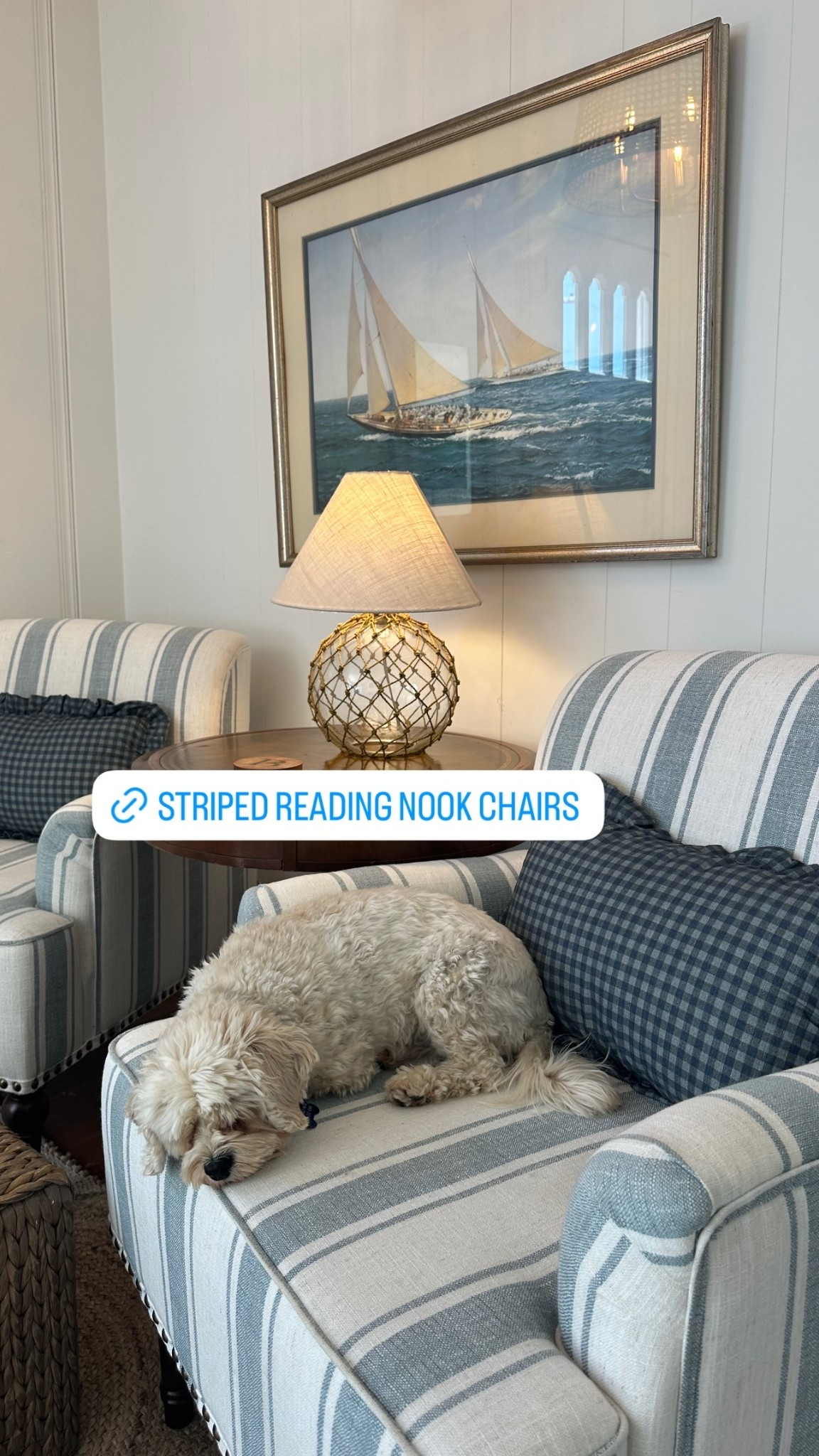 These striped chairs are so cozy and such a statement as you’re walking into the cottage - currently on sale for Labor Day 🤍

#LTKHome #LTKSaleAlert