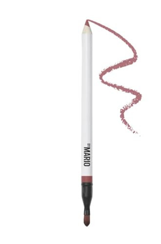 Makeup By Mario Dual-Ended Lip Liner with Brush, Precision Matte Formula, Long-Lasting Wear Smokey Pink - dusty nude pink | Amazon (US)