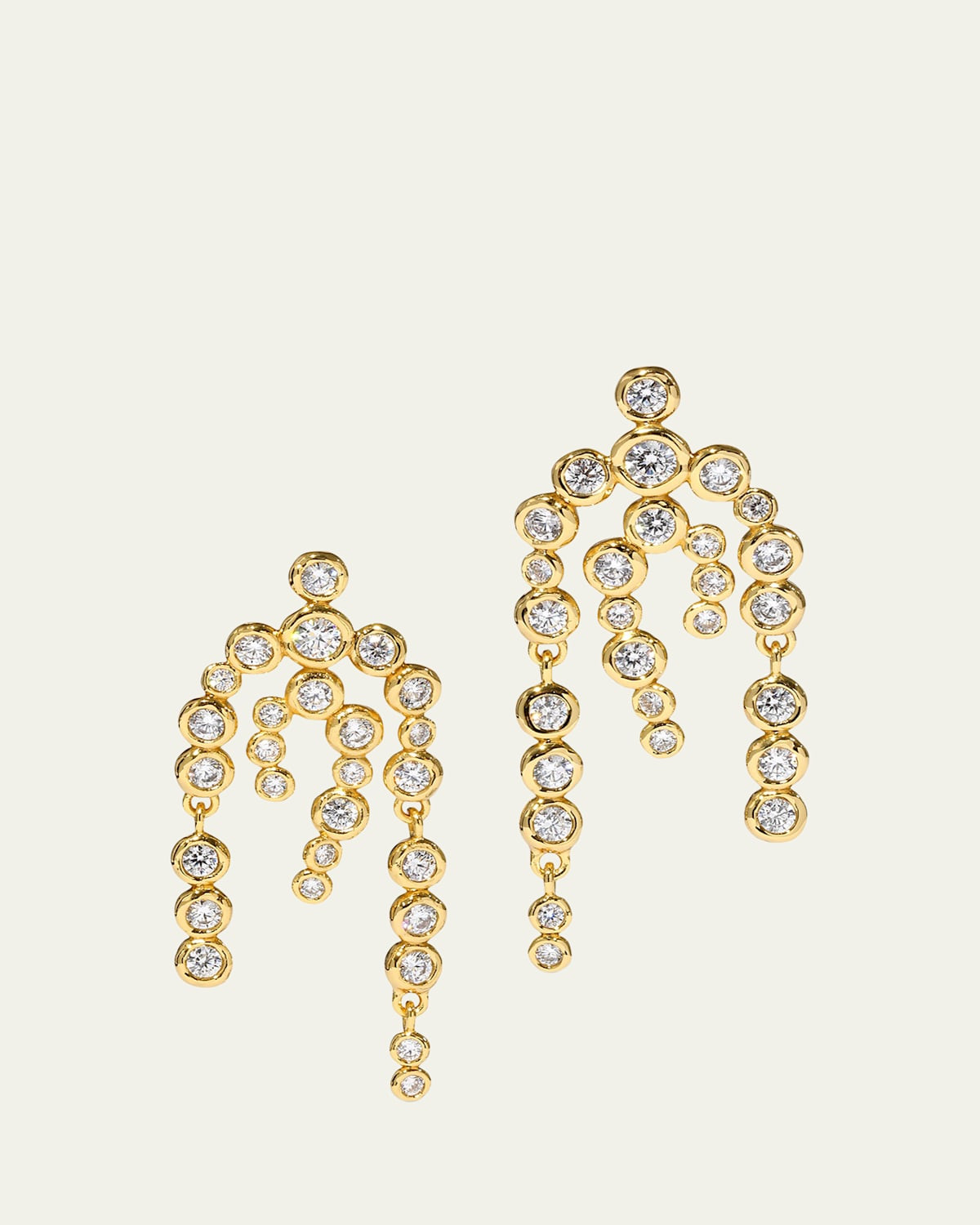 Asterales Gold CZ Chandelier Earrings | Bergdorf Goodman