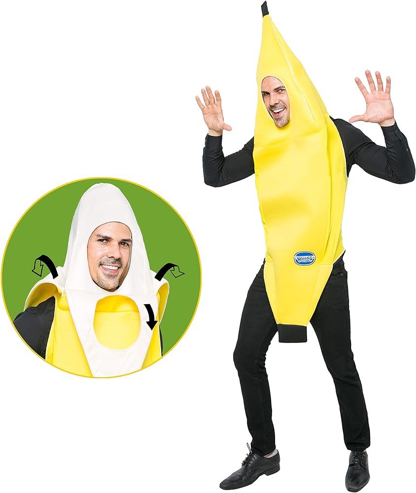 Spooktacular Creations Appealing Banana Costume Adult Deluxe Set for Halloween Dress Up Party and... | Amazon (US)