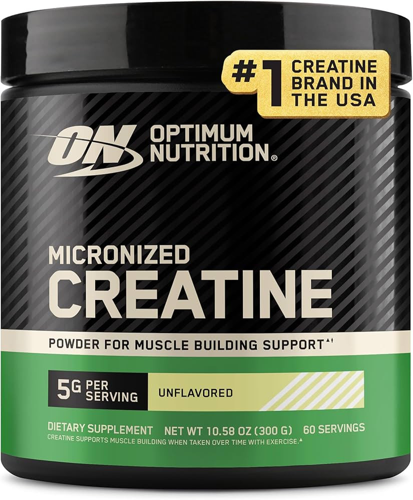 Optimum Nutrition Micronized Creatine Monohydrate Powder, Unflavored, 60 Servings, 300 Grams (Pac... | Amazon (US)
