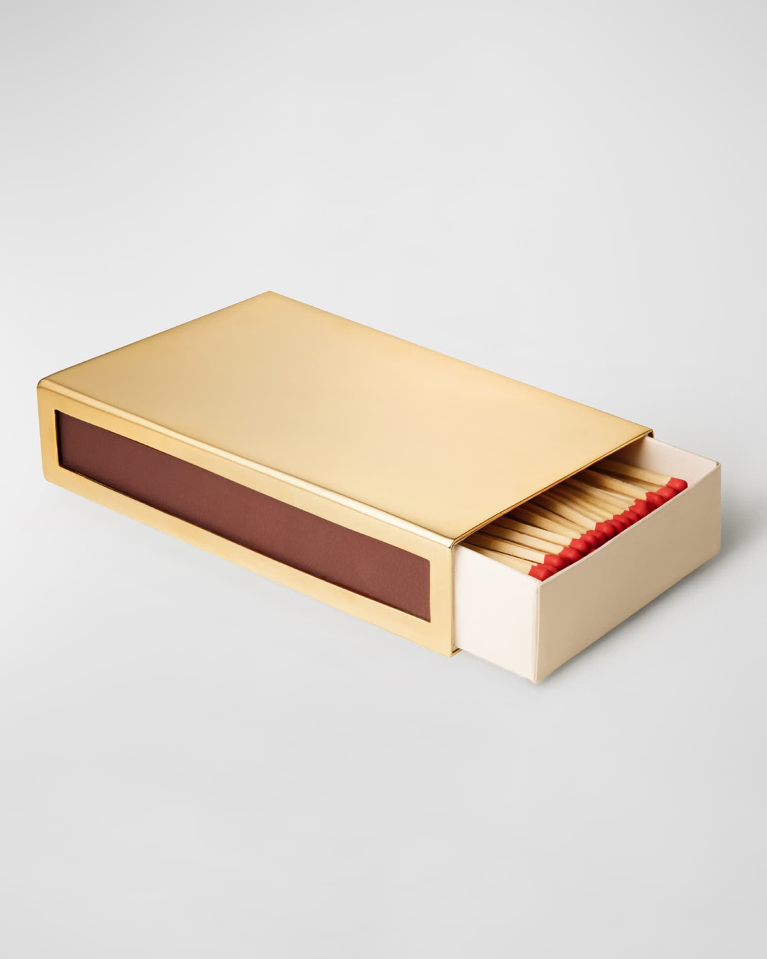 AERIN Oversized Gold Matchbox | Neiman Marcus