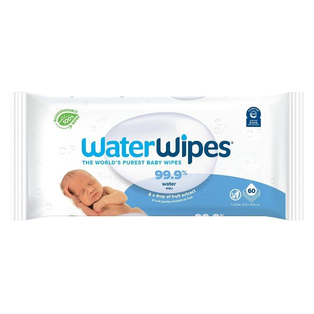 WaterWipes Biodegradable Original Baby Wipes - 60ct | Target