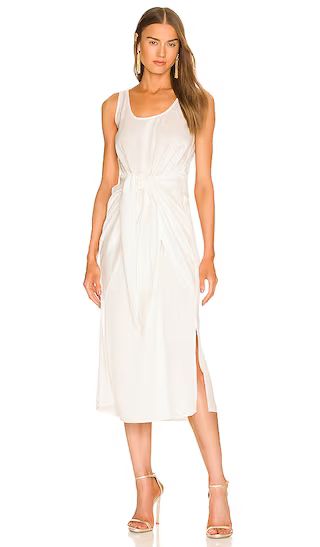 Jamie Midi Dress in White | Revolve Clothing (Global)