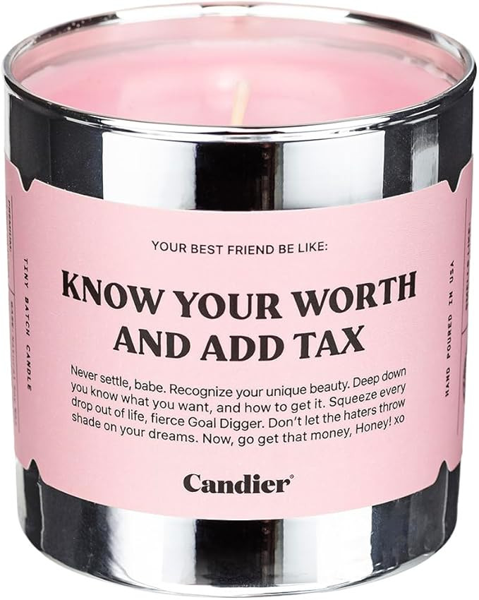 Know Your Worth Candle | Amazon (US)