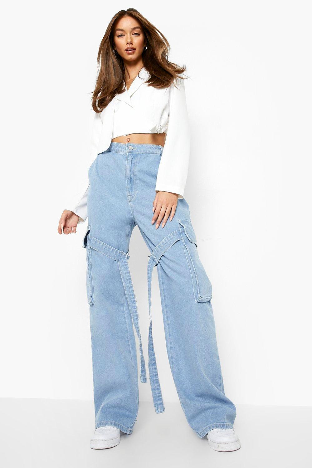 Cargo Relaxed Fit Jeans | Boohoo.com (US & CA)