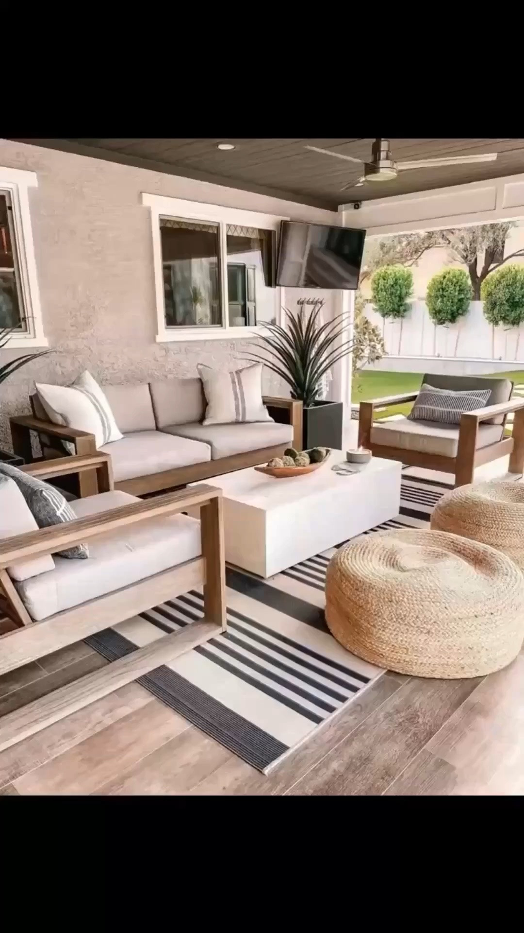 Our outdoor patio..love this chic yet modern set! We have the matching sectional, chaises, dining table and bar…and it is beautiful. The color is driftwood 


#LTKHome #LTKSeasonal #LTKOver40