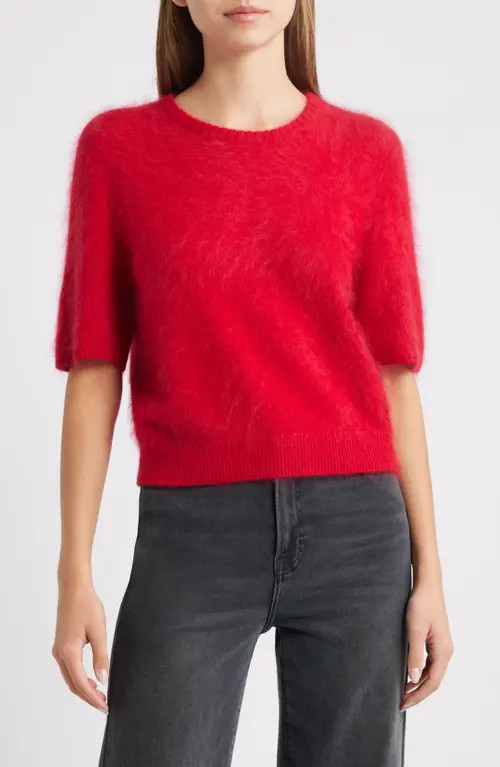 rag & bone Jada Brushed Cashmere Sweater in Red at Nordstrom, Size Small | Nordstrom