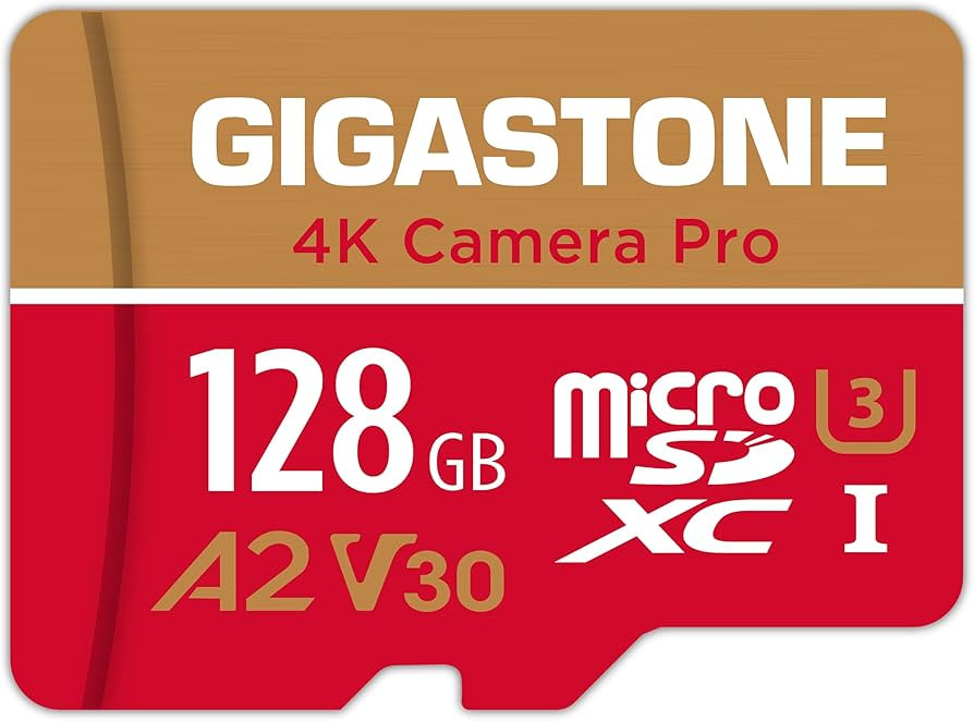 【5-Years Data Recovery】 GIGASTONE 128GB Micro SD Card, 4K Video Recording for GoPro, Action C... | Amazon (US)