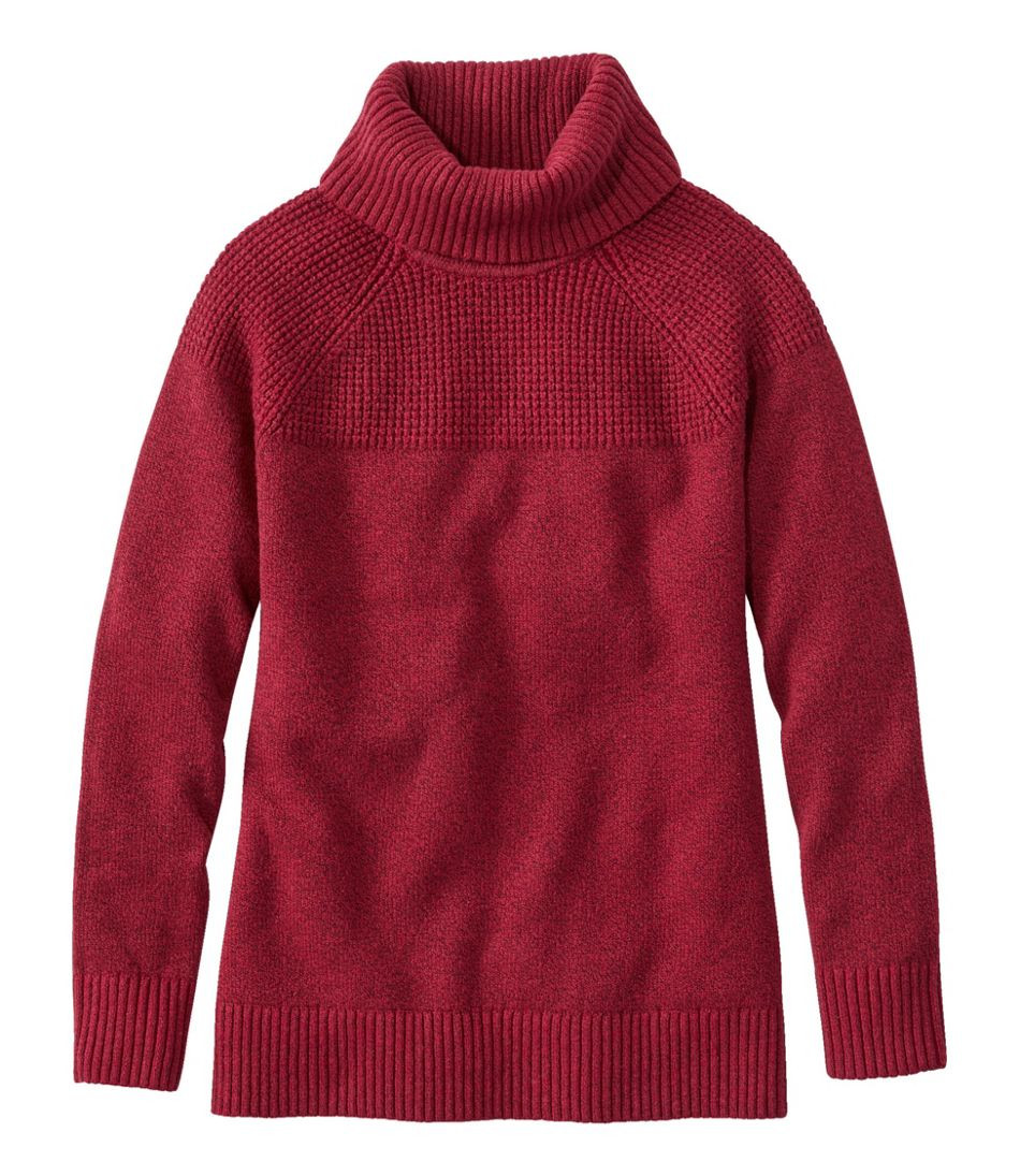 Women's All-Day Waffle Sweater, Turtleneck | L.L. Bean