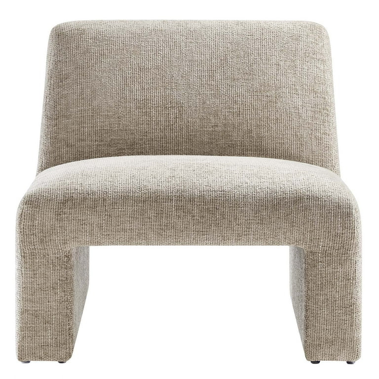 Modway Amita Chenille Upholstered Accent Chair in Khaki | Walmart (US)