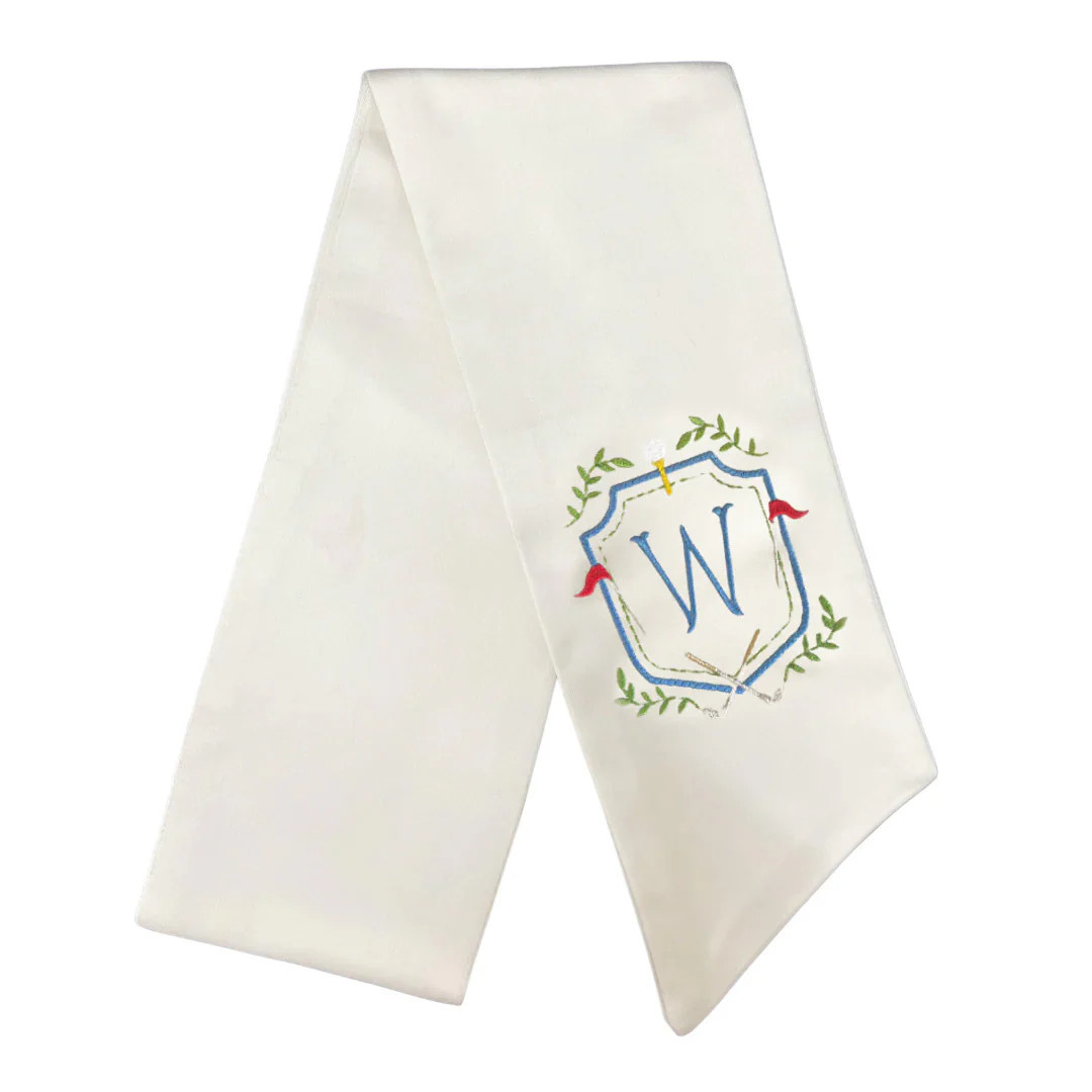 Golf Crest Wreath Sash | Fig and Dove