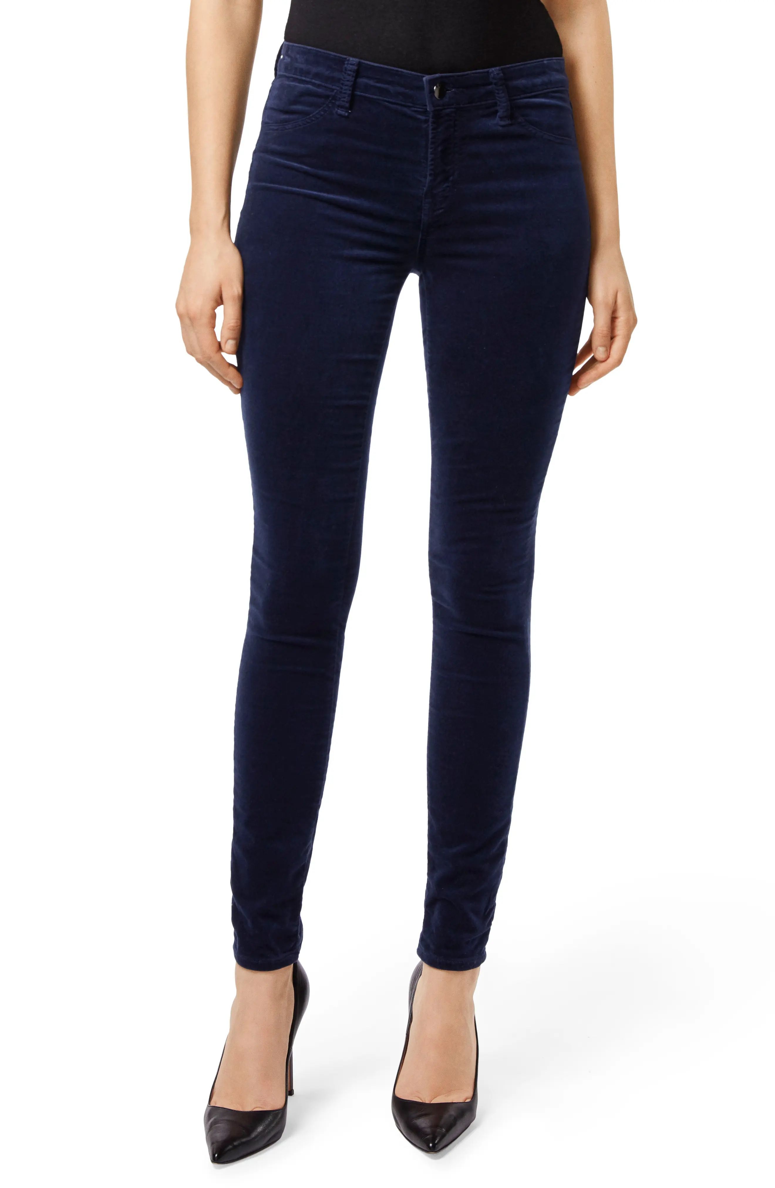 J Brand Maria High Waist Velvet Skinny Jeans | Nordstrom