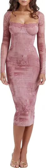 Seraphina Corset Detail Long Sleeve Dress | Nordstrom