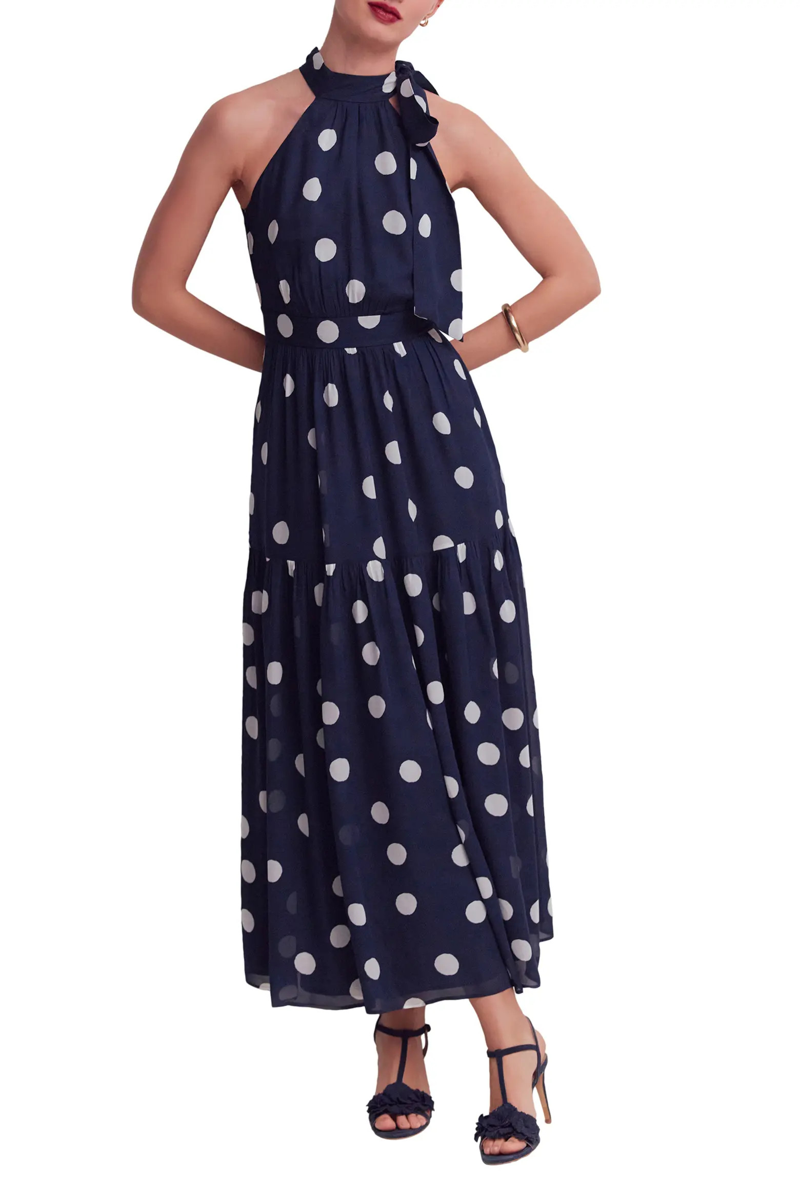 Roisin Tie Neck Maxi Dress (Women) | Nordstrom | Nordstrom