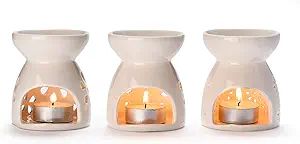 Vdomus Ceramic Tealight Holder and Essential Oil Burner - Scented Candle Wax Warmer Melter - Hand... | Amazon (US)