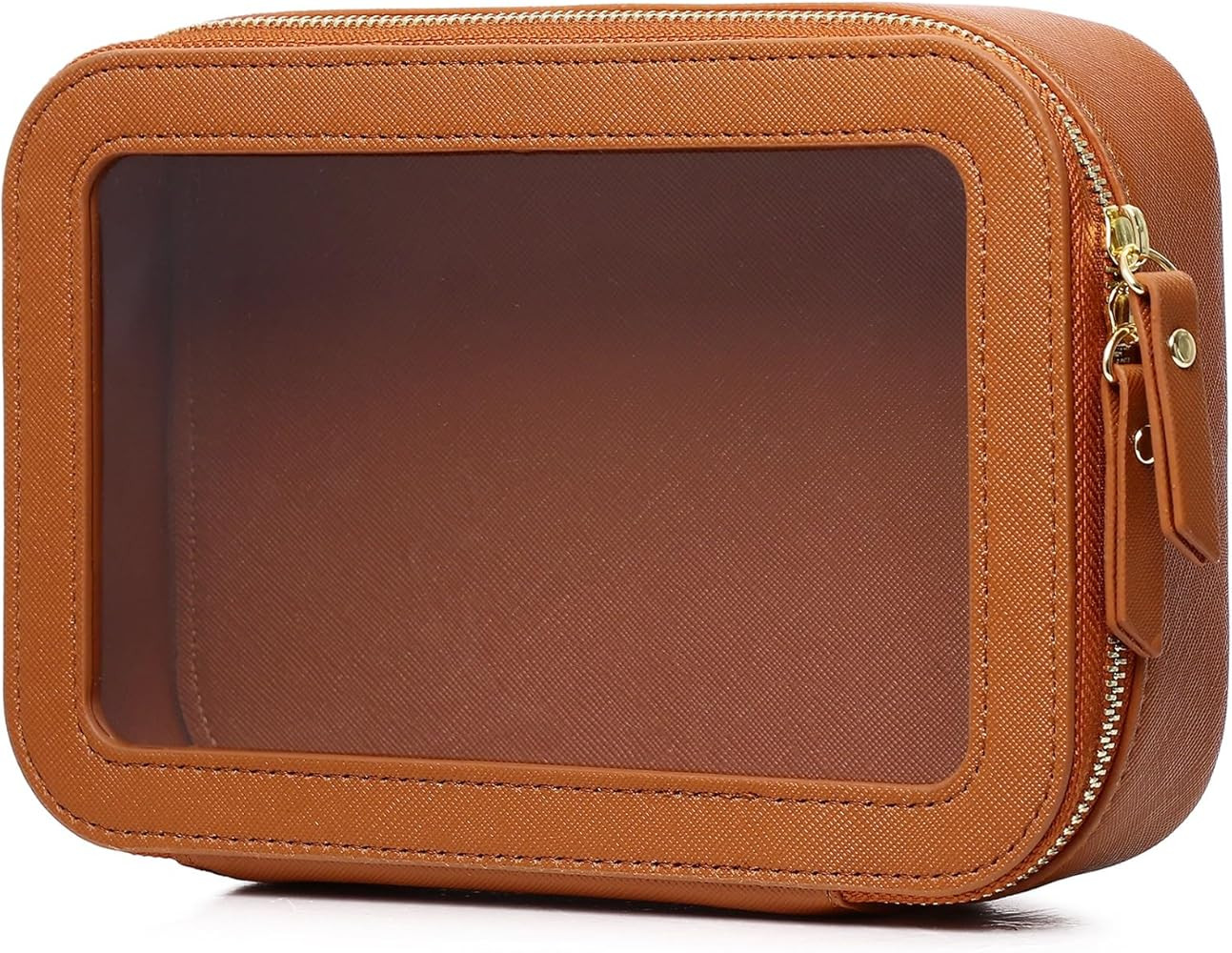 Clear Makeup Bag Small Cosmetic & Toiletry Bag Waterproof Travel Case Women's Pouch Organizer Mak... | Amazon (US)