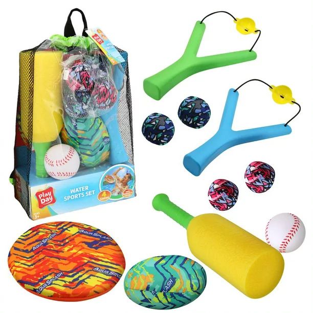 Play Day 11-Piece 4-in-1 Lawn & Pool Sports Games Set, Ages 3 & up, Unisex - Walmart.com | Walmart (US)