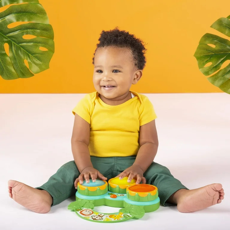 Bright Starts Safari Beats Musical Drum Toy with Lights, Ages 3 Months +, Infant and Toddler, Uni... | Walmart (US)