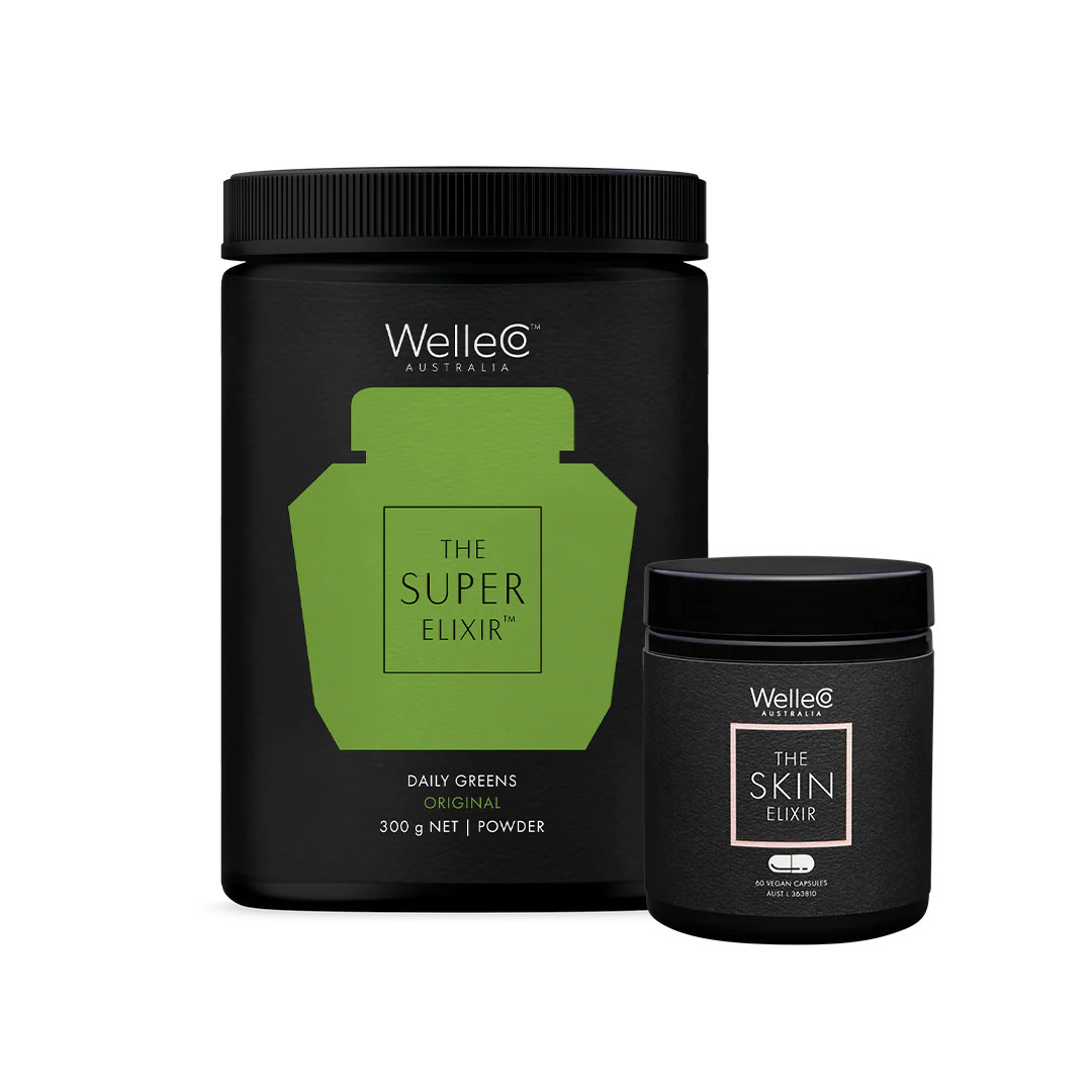 The Super Skin Pack - The Super Elixir™ Original (Pineapple & Lime) + The Skin Elixir | WelleCo