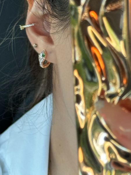 Snake earrings #goldjewelry 

#LTKstyletip #LTKfindsunder50 #LTKworkwear