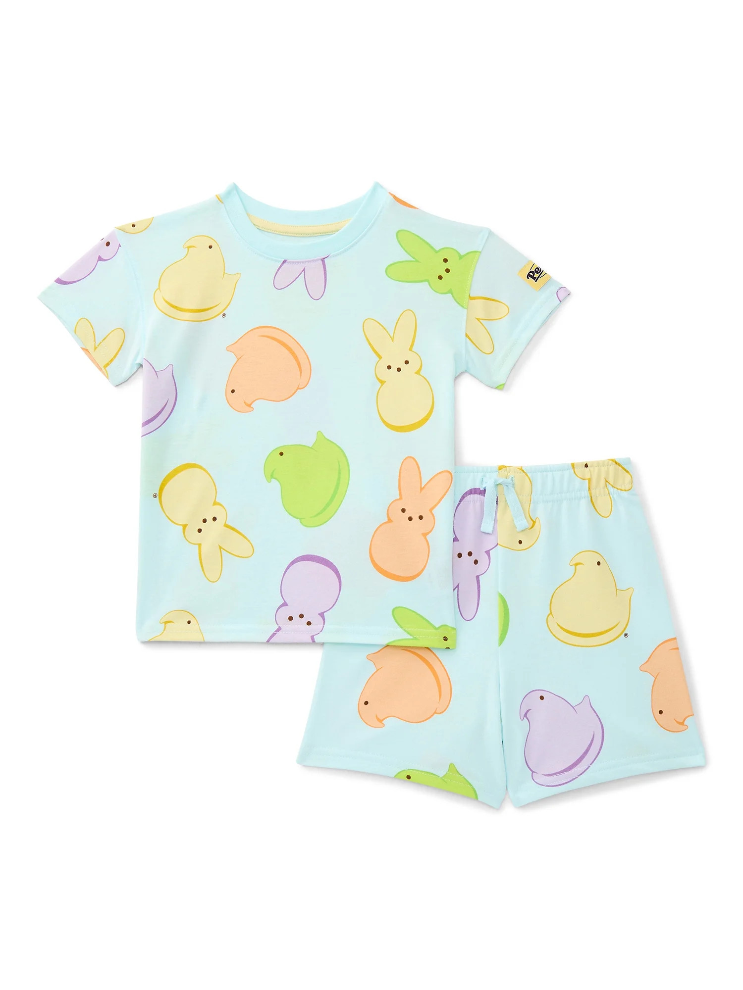 Peeps Toddler Easter Graphic Tee and Shorts Set, 2-Piece, Sizes 12M-5T | Walmart (US)