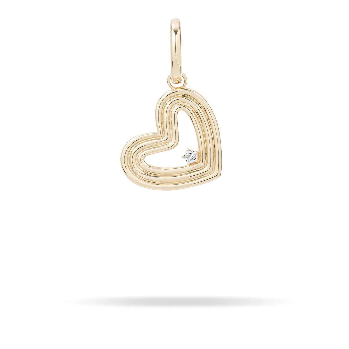 Groovy Diamond Heart Hinged Charm | Adina Reyter