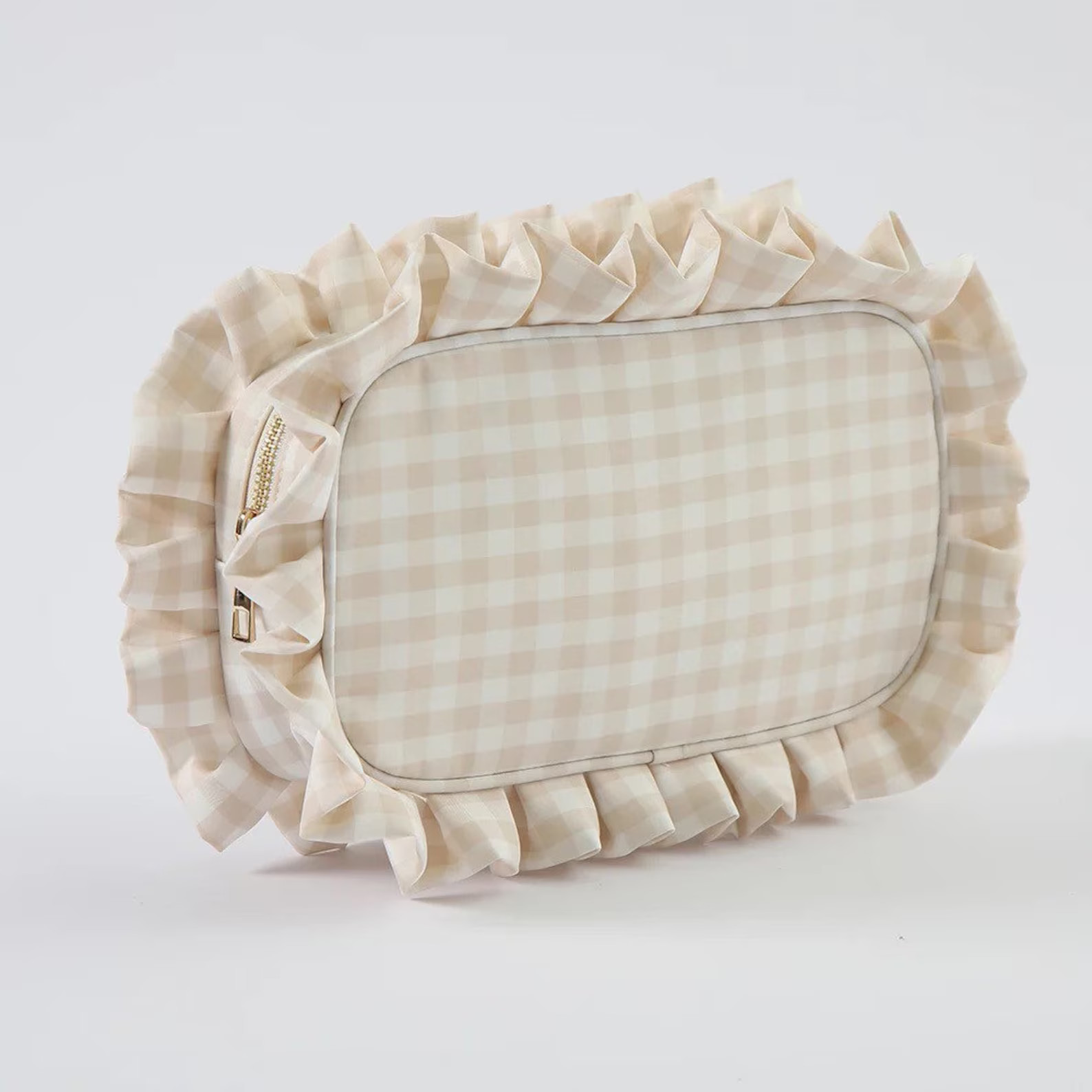 Medium Ruffle Cosmetic Toiletry Bag, Customized Travel Bag, Chenille, Bridesmaid Gift, Birthday, ... | Etsy (US)