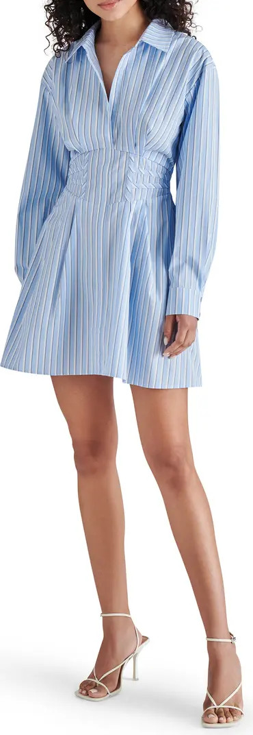 Aria Long Sleeve Mini Shirtdress | Nordstrom