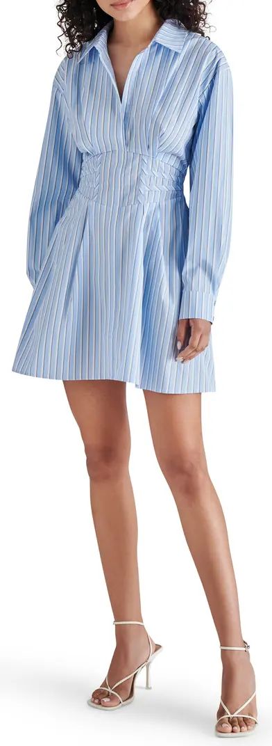 Aria Long Sleeve Mini Shirtdress | Nordstrom
