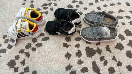 Toddler boy shoes for Disney World! Mickey mouse Adidas, stride rite and Hey Dudes. Henry has a wide foot, so I got him a 6W in Stride Rite, 6 in Adidas and sized up to a 7 in Hey Dudes! 

Toddler boy style, toddler boy outfits, Disney style, Disney toddler boy outfit ideas

#LTKxadidas #LTKFind #LTKkids