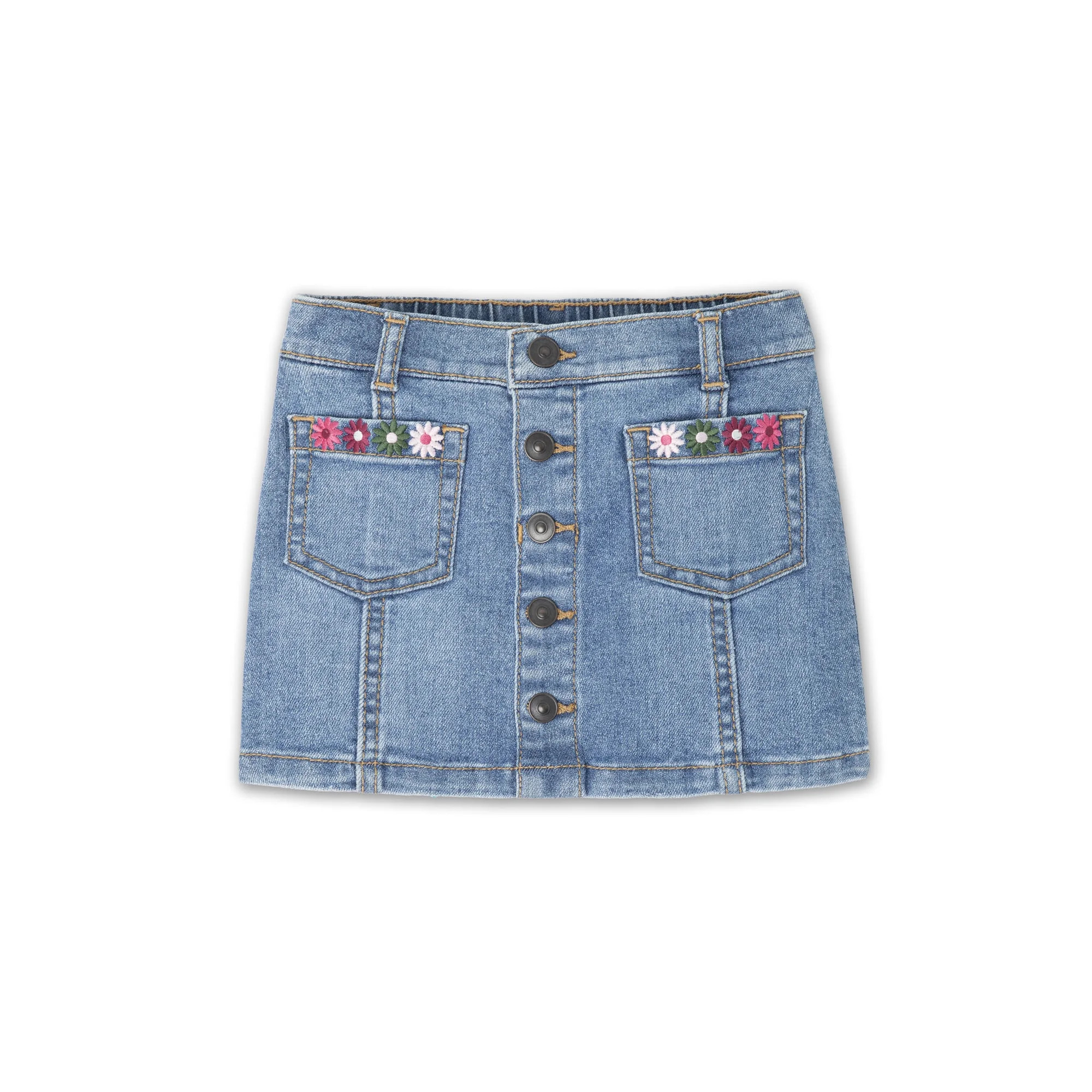 Wonder Nation Toddler Girl Denim Skirt, Sizes 12 Months - 5T | Walmart (US)