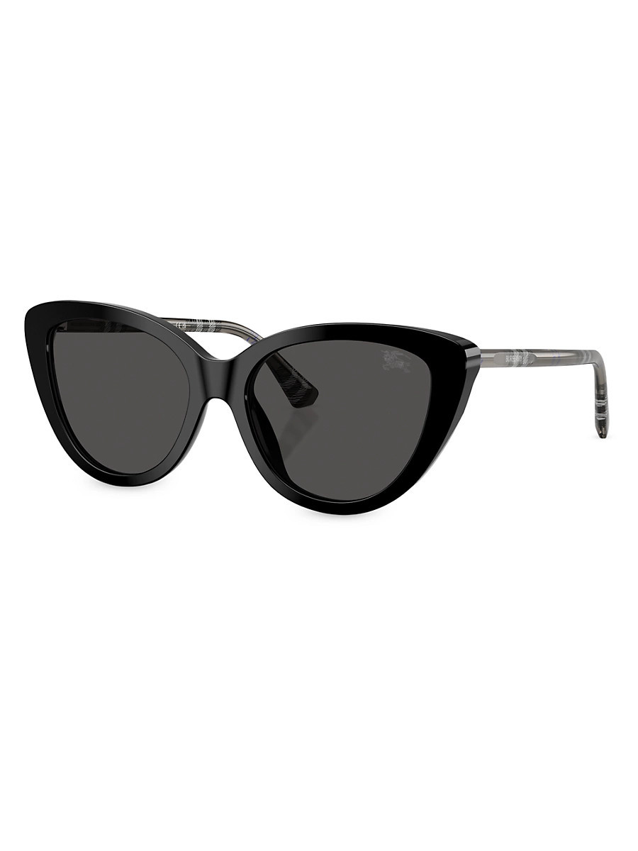 Women's 55MM Cat-Eye Sunglasses - Black | Saks Fifth Avenue