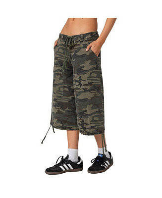 Women's Camo Cargo Bermuda Shorts | Macy's