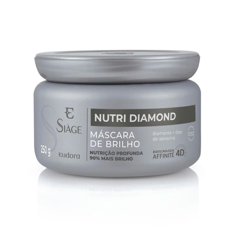 Máscara Capilar de Brilho Siàge Nutri Diamond 250g | Eudora | Eudora (BR)
