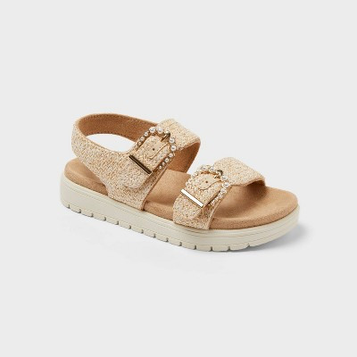 Toddler Sequerah Footbed Sandals - Cat & Jack™ Tan 11T | Target