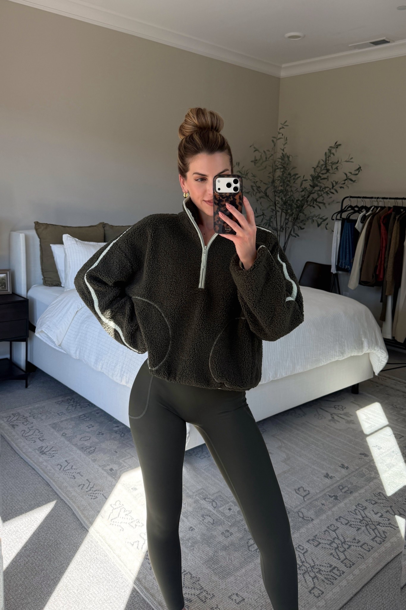 I’ll be living in this green quarter-zip pullover until further notice. Currently on major sale! Wearing size medium.

#LTKActive #LTKSeasonal #LTKFindsUnder50