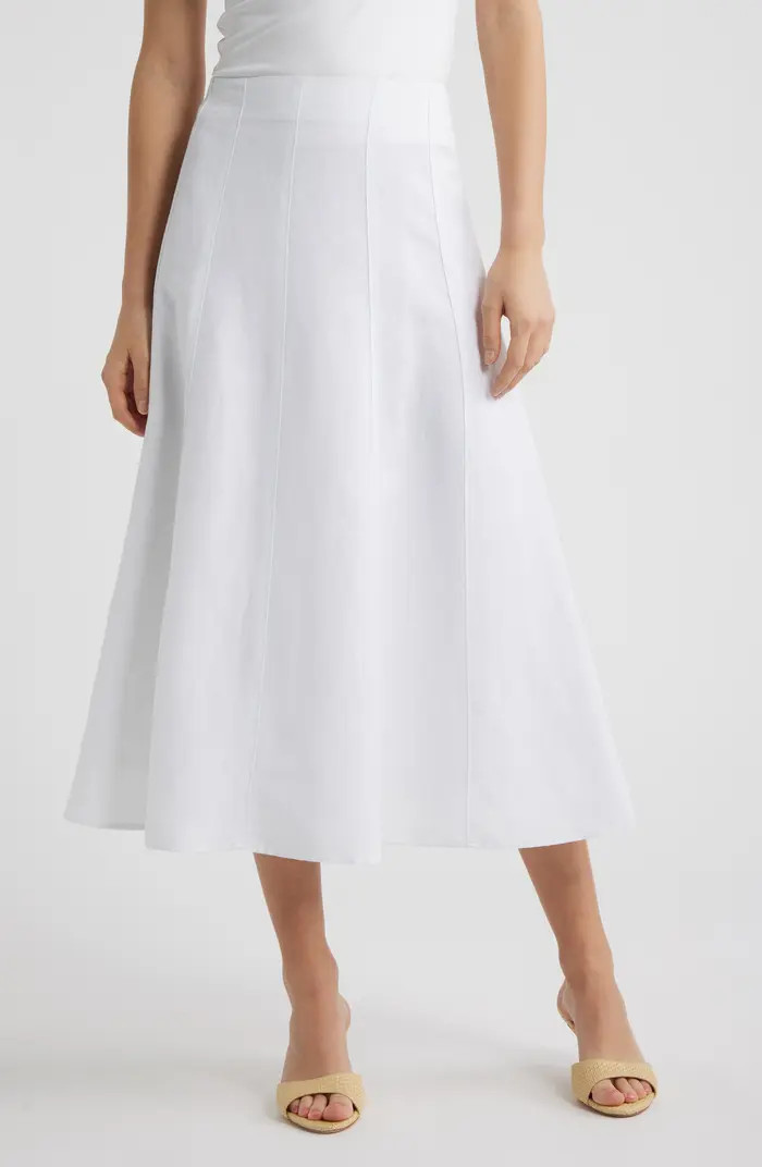 Anne Klein Panel A-Line Midi Skirt | Nordstrom | Nordstrom