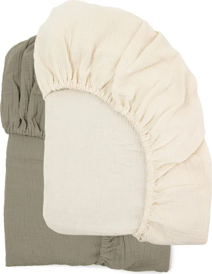 Assorted 2-Pack Muslin Crib Sheets | Nordstrom