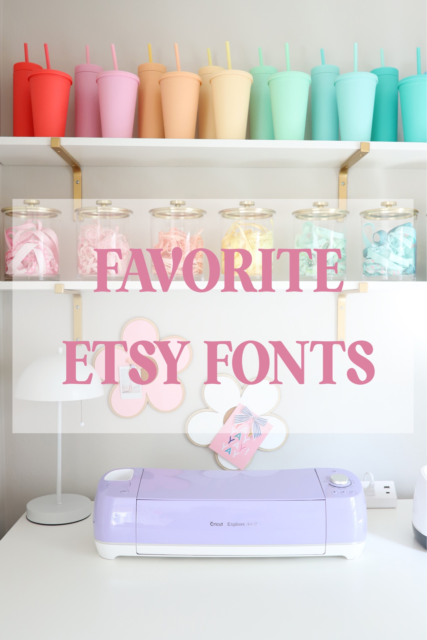 My favorite, most popular, “go-to” fonts from Etsy. I know it’s an investment to purchase fonts but if you plan to sell any items you make, you’ll need a commercial license for all the fonts you use. Plus, these fonts ALWAYS cut perfectly 😘