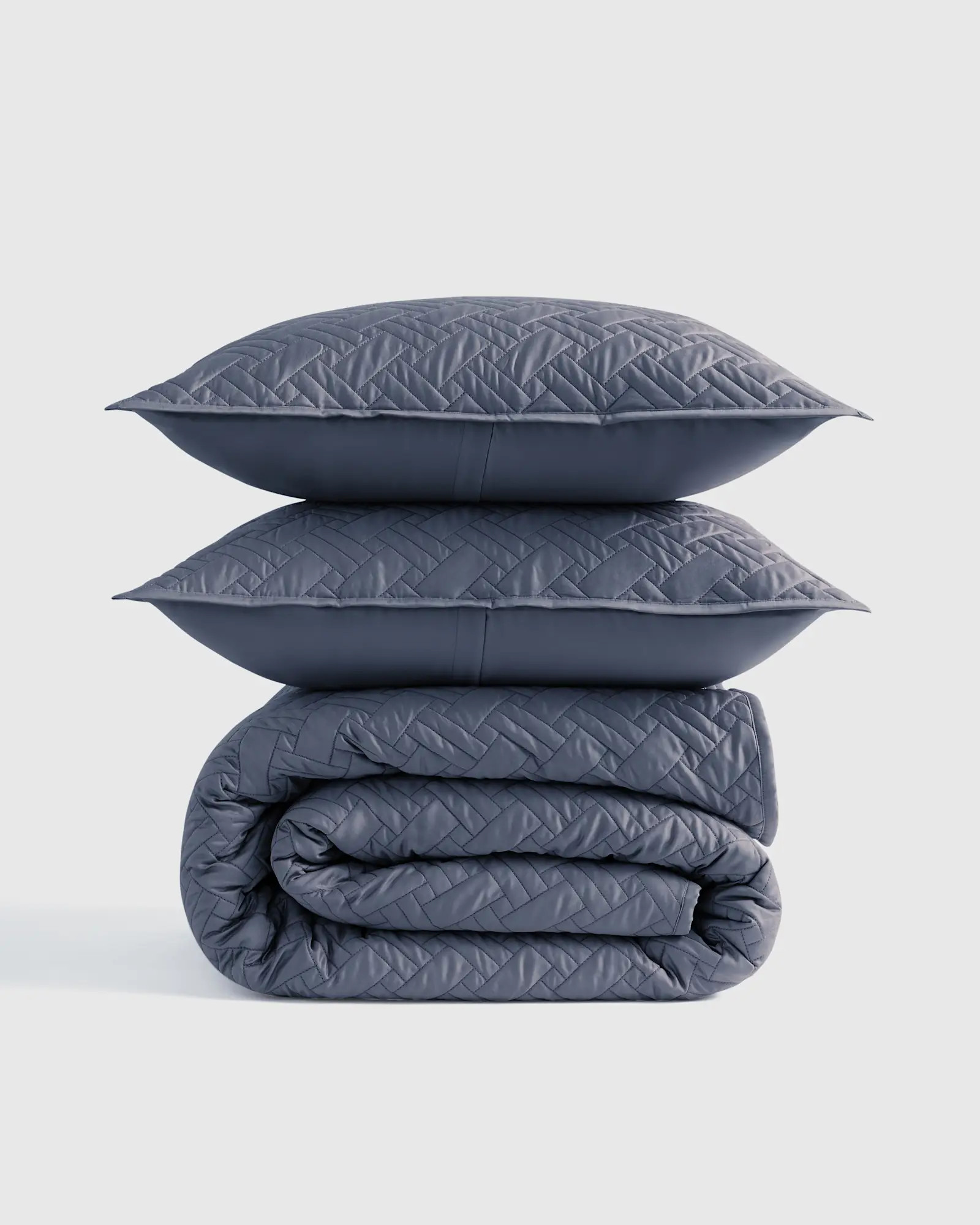 Organic Cotton Basketweave Quilt Set | Quince