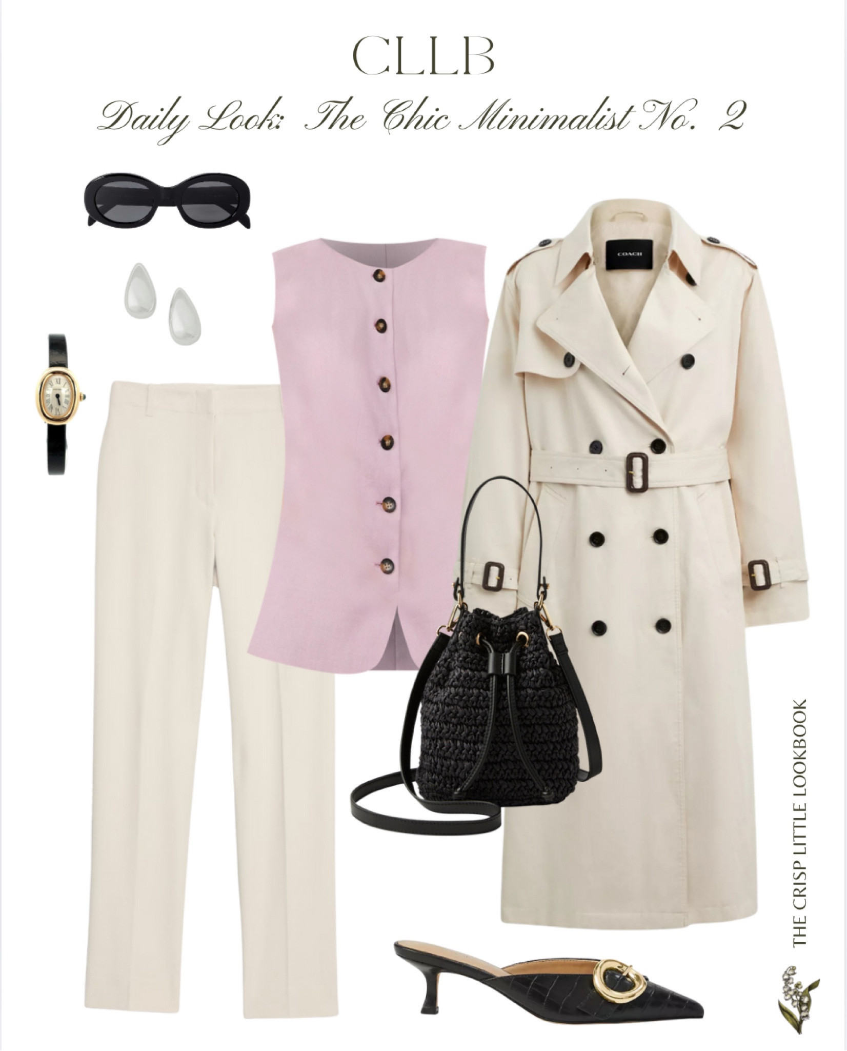 Chic, minimal, and effortlessly elegant office outfit ✨🖤 Soft tailoring paired with timeless neutrals and a pop of blush makes this outfit perfect for the office, brunch, or city strolls. Style tip: A classic trench instantly elevates any look! Shop the pieces below to recreate this elevated capsule wardrobe essential. #LTKStylist #ChicMinimalism #ClassicWardrobe #ElevatedBasics #TimelessStyle #EffortlessElegance #CapsuleWardrobe #WorkwearInspo #LTKSpringStyle #WardrobeStaples #MinimalistFashion #LTKSaleFinds #TrenchCoatSeason”

#LTKSaleAlert #LTKOver40 #LTKWorkwear