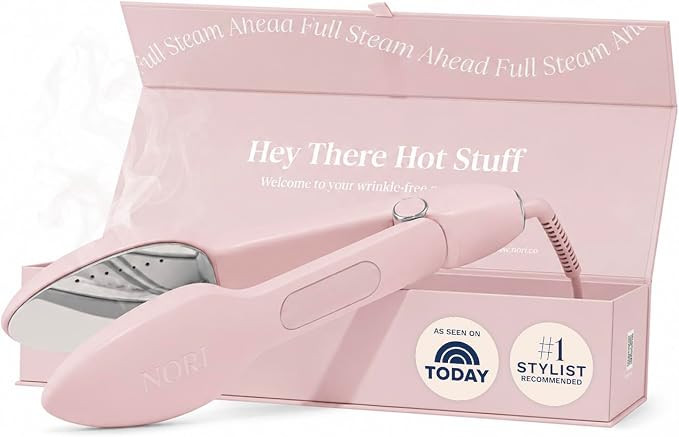 Nori Press Travel Steam Iron - Handheld Iron With Optional Steam Feature - No Ironing Board Requi... | Amazon (US)