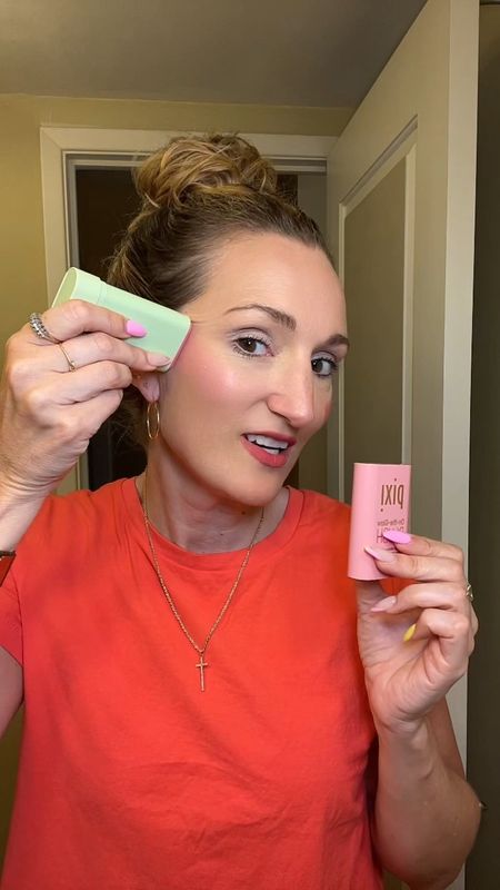 I’m slightly obsessed with any kind of stick makeup now! I love these stick blushes. I actually threw away my powder blush after I got this!!

The brand I am using is Pixi but I’ve tagged more affordable options that are the same!!

Pixi blush sticks / travel makeup / blush stick / blushes / makeup travel / makeup / cheeks 

#LTKtravel #LTKfindsunder50 #LTKbeauty