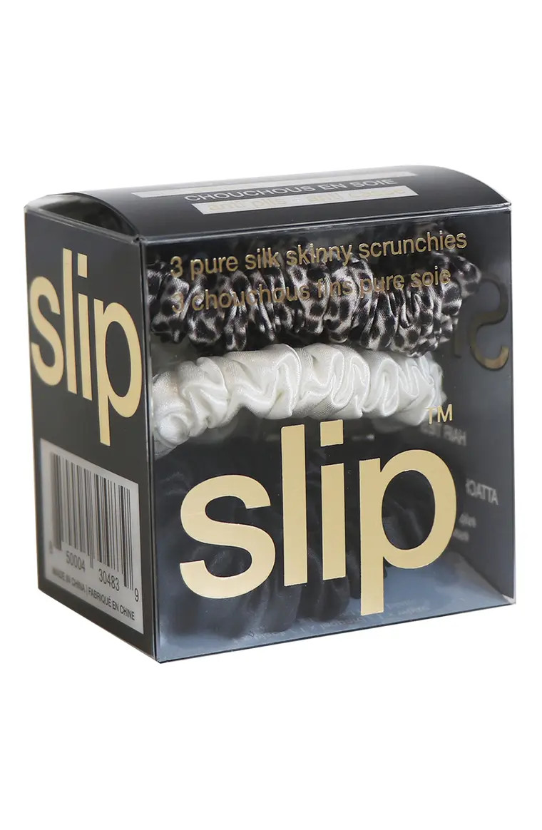 Pure Silk 3-Pack Skinny Hair Ties | Nordstrom