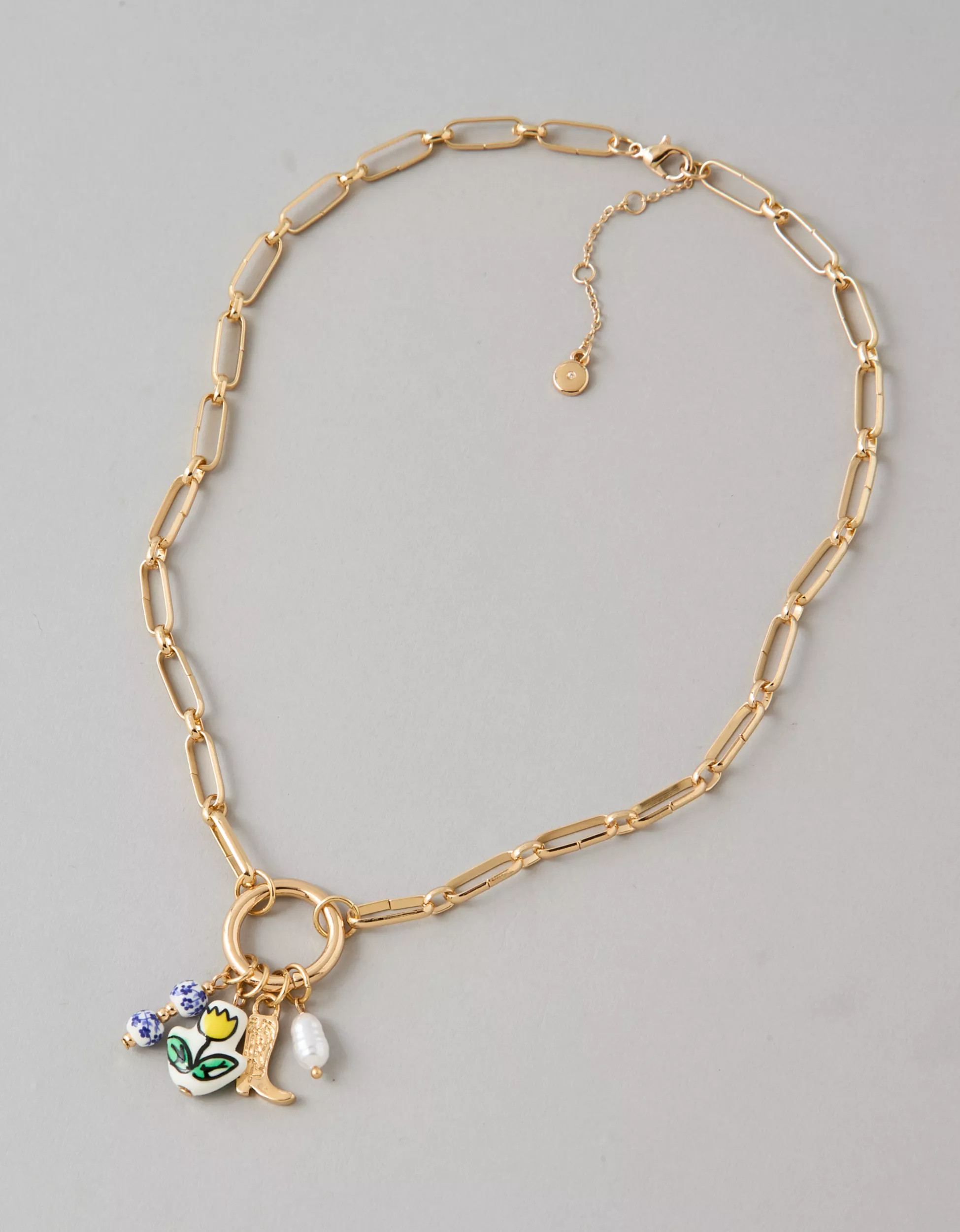 AE Tulip Pendant Necklace | American Eagle Outfitters (US & CA)