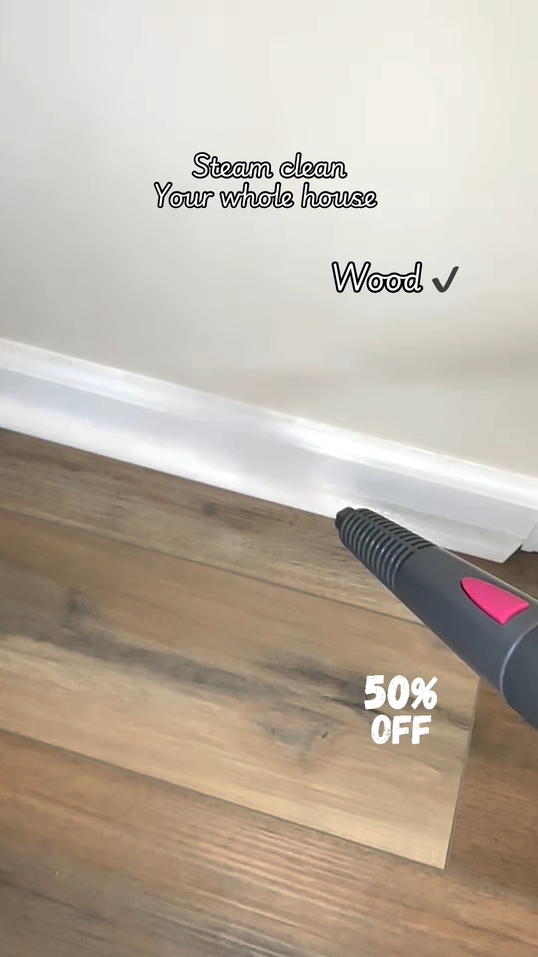 Steam clean you’re whole house with one device! No harsh chemicals either 

#LTKHome #LTKSaleAlert #LTKmorningroutine