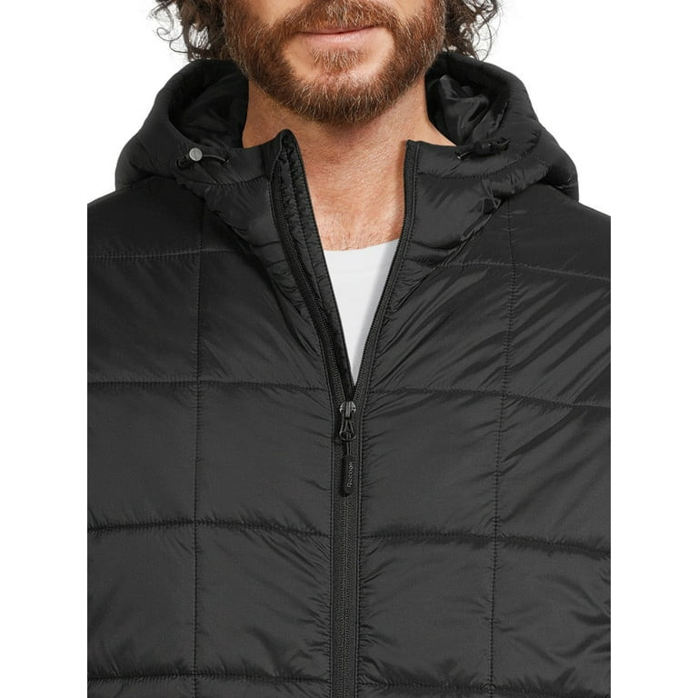 Reebok Men's Mixed Media Puffer Jacket with Hood, Sizes M-2X | Walmart (US)