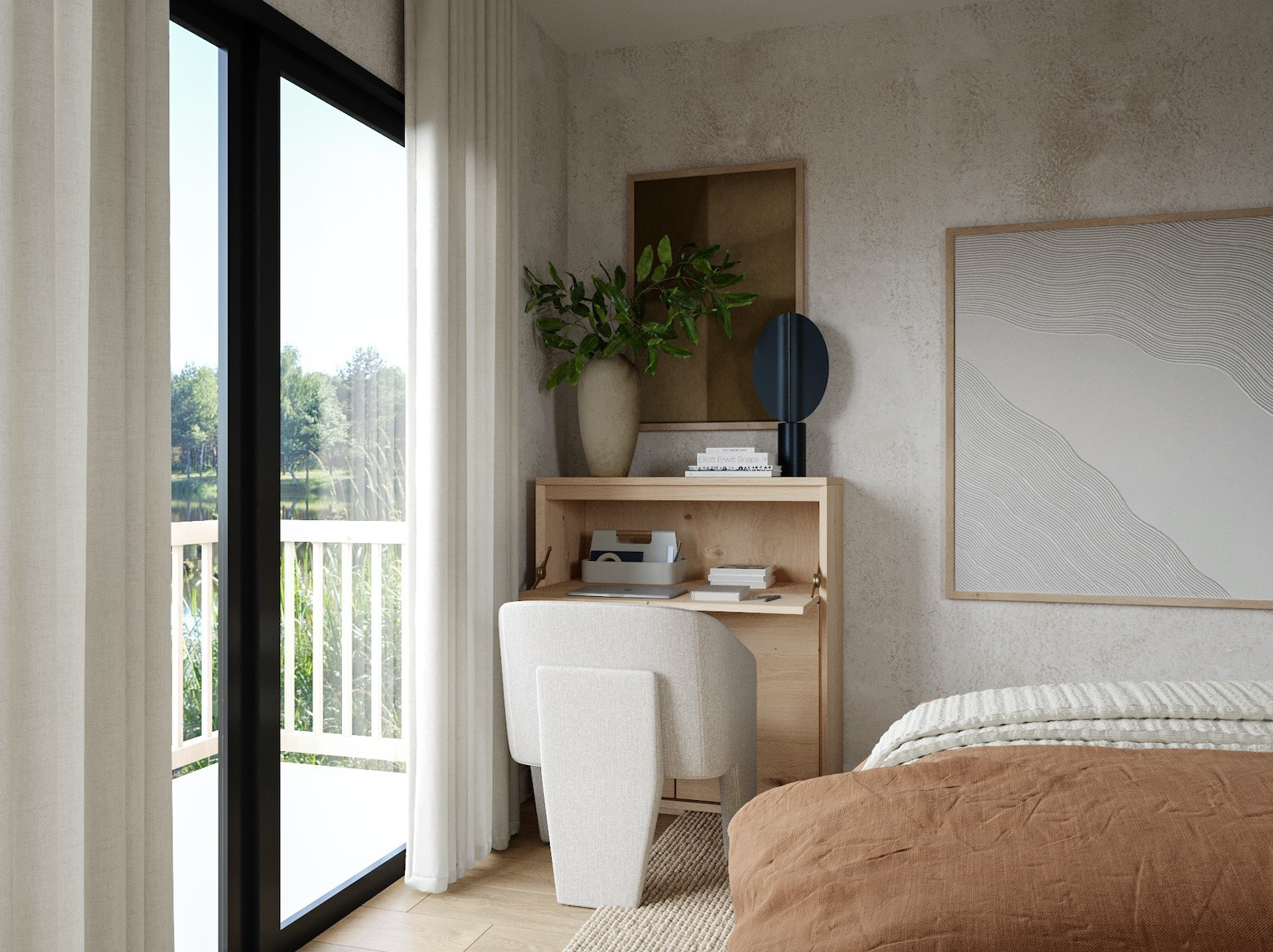 I LOVE a multi purpose room! Especially a multi purpose bedroom. 

Many of you would consider the bedroom to be a sanctuary, a place where work should not be done, and while I do agree with that (even though I often work from my bed ;) , I also think we often need to get clever and innovative with how we use our spaces for our own individual needs especially with the wide variation in home sizes these days. 

Check out the pieces below that helped to make this room serene but also multi purpose! 

Ryley 

Interior Design @curate_ca 

#LTKhome