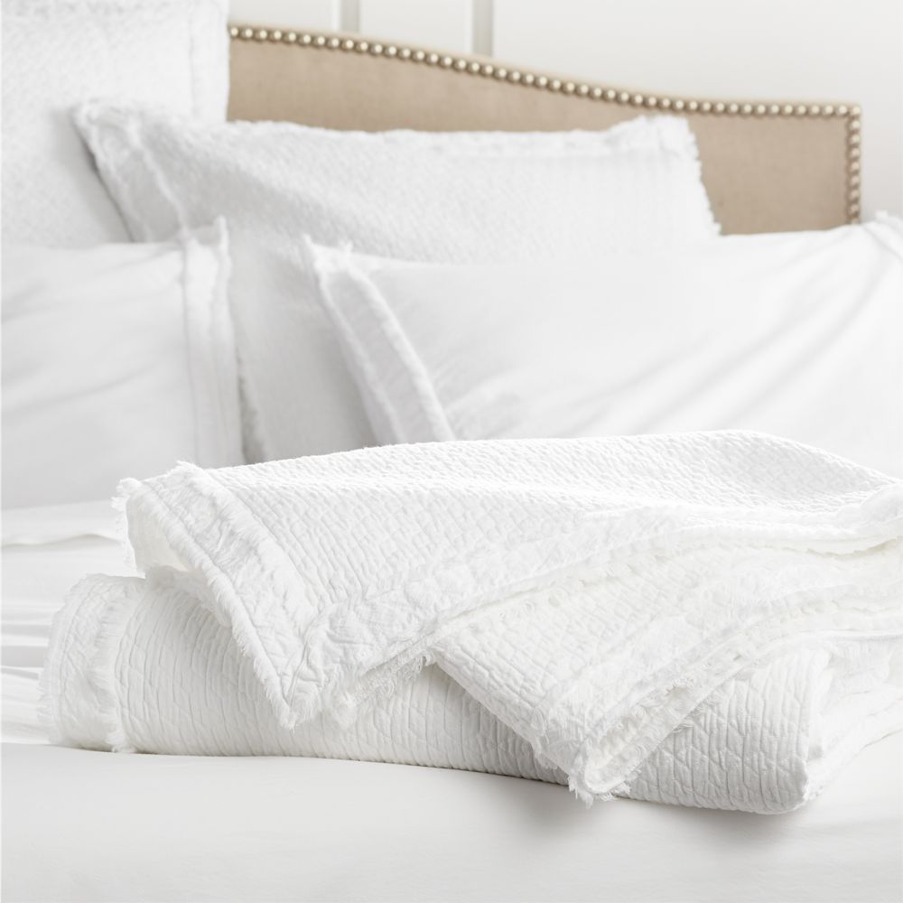 Washed Organic Full/Queen Coverlet | Crate & Barrel